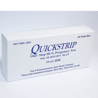 COMOBO 5 QUE THỬ THAI QUICK TEST + 5 QUE QUICKSTRIP