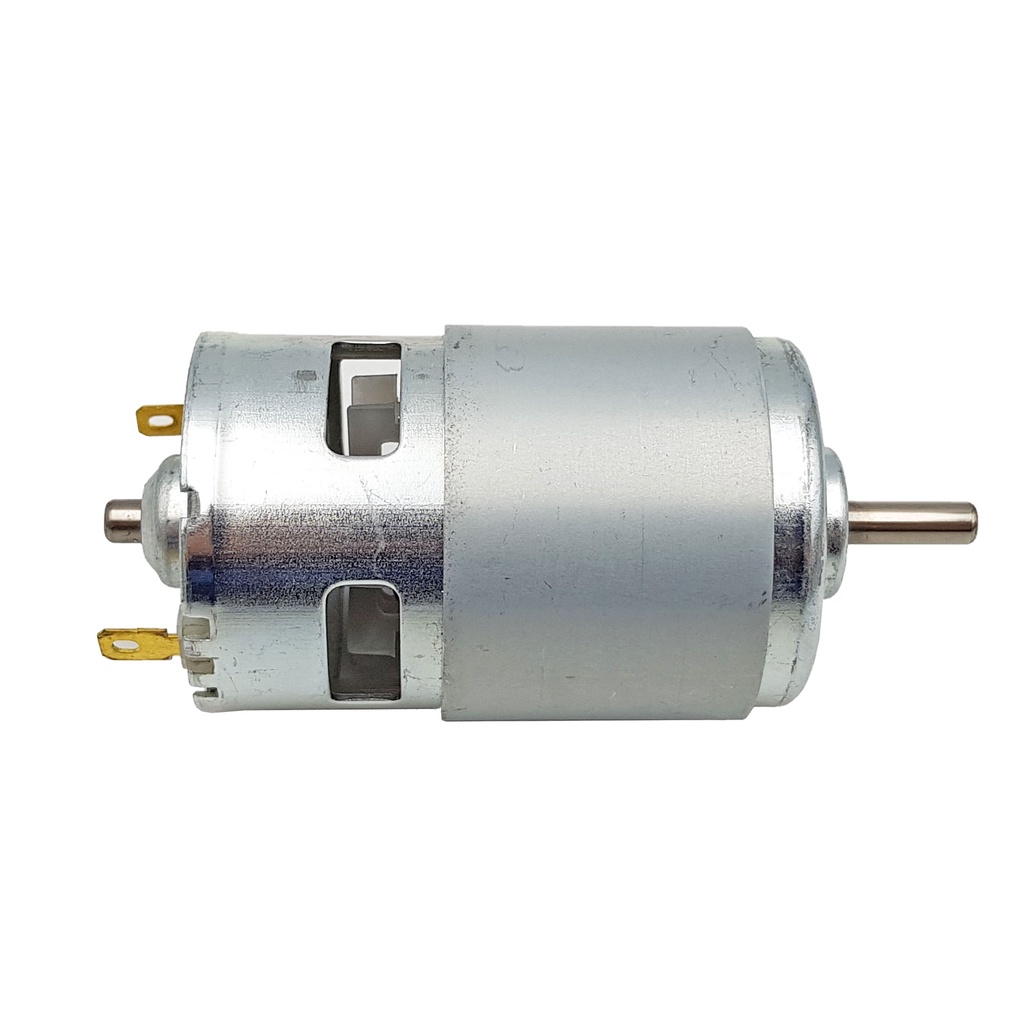 Động cơ 775 12VDC 15000rpm 2 ổ bi tốc độ cực lớn thích hợp làm máy khoan, máy cắt, xe, bơm nước