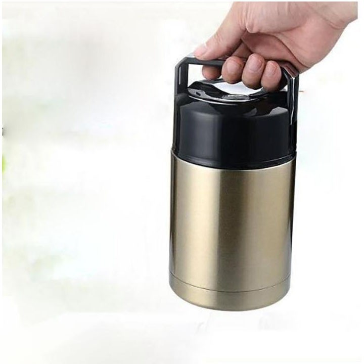 [Xả kho + free ship] Bình Ủ Cháo Cao Cấp Có Quai Xách Rút Gọn 1000ml,Tiện Dụng Với Thời Gian Giữ Ấm Lâu