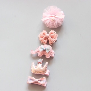 Set 5 kẹp tóc bé gái (nhiều mẫu)