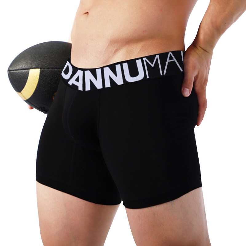 Quần lót boxer ORLVS cạp thấp màu trơn thời trang cho nam AD7124