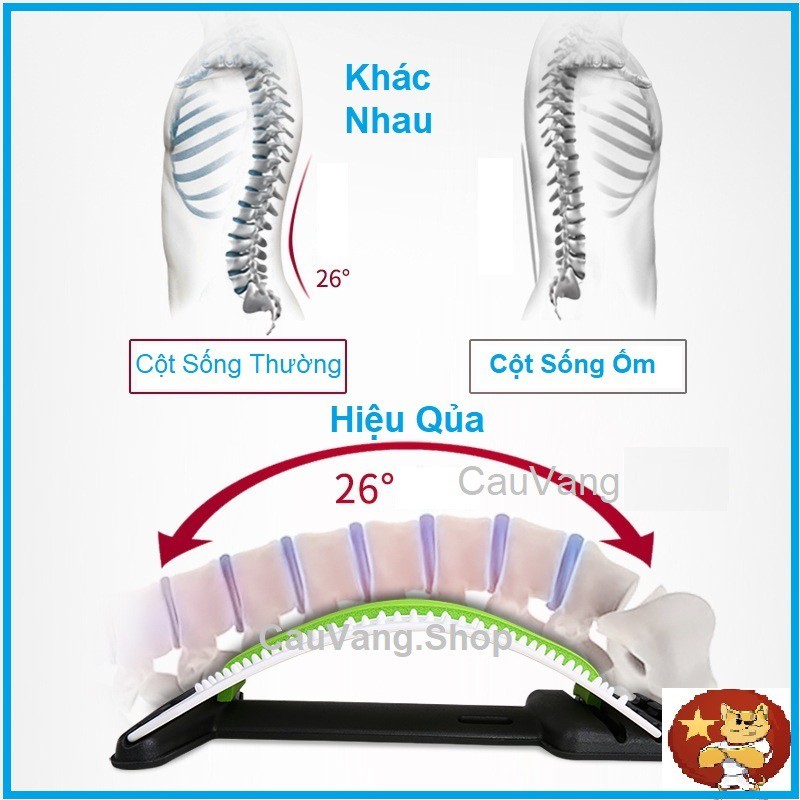 Khung nắn chỉnh cột sống lưng Doctor Spine, dụng cụ định hình cột sống, máy massage lưng