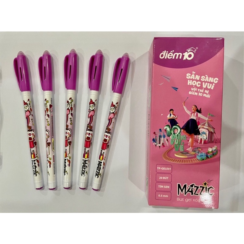 Bút gel xoá được GelE01 Thiên Long hộp 20 bút