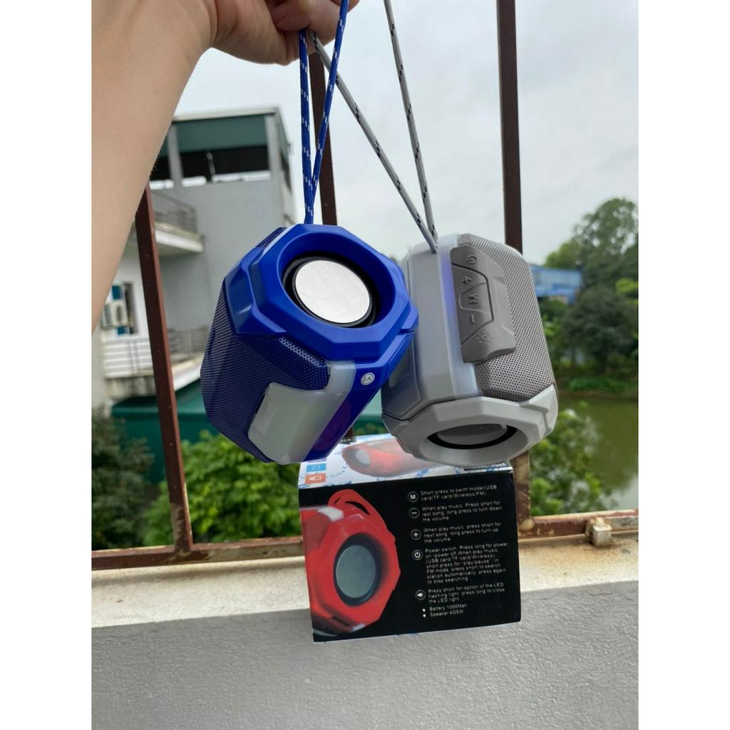 Loa Bluetooth không dây mini A005 đèn led theo nhạc âm bass chắc khỏe có khay lắp thẻ nhớ, USB hàng cao cấp bảo hành 12
