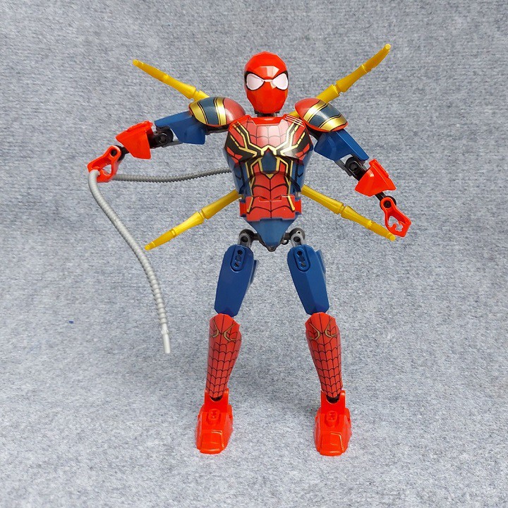 Đồ chơi lắp ráp mô hình siêu nhân người nhện, deadpool, thanos cho bé DC04