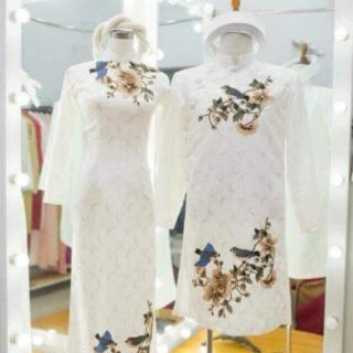 Áo dài cặp cô dâu và chú rể (may đo chuẩn đẹp)
