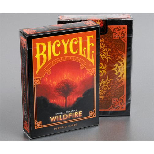 Bài Mỹ ảo thuật bicycle USA cao cấp : Bicycle Natural Disasters ''Wildfire'' Playing Cards by Collectable Playing Cards