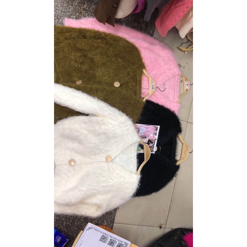 áo khoác cardigan len lông 2 khuy cài hot hit | BigBuy360 - bigbuy360.vn