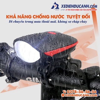 Đèn xe đạp kèm chuông - Đèn led xe đạp siêu sáng