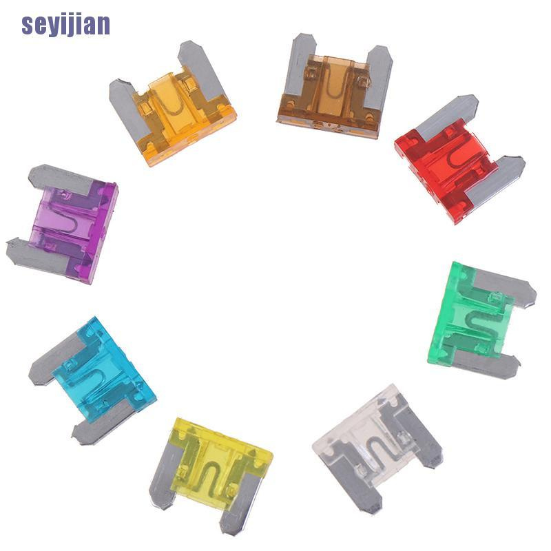 Set 100 Cầu Chì mini Tự Động 3A5A7.5A10A15A 20A25A30A Cho Xe Hơi