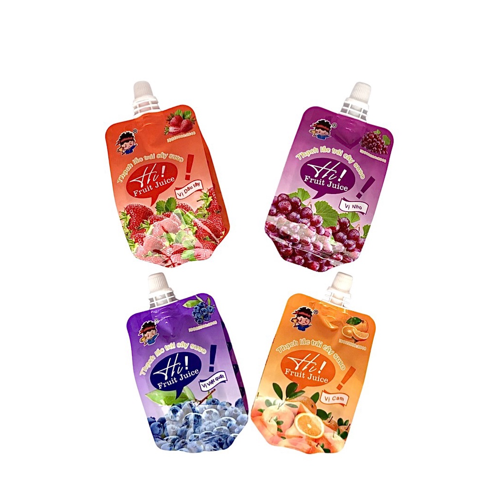 Thạch lắc Suso Fruit Juice hương trái cây túi 800gr