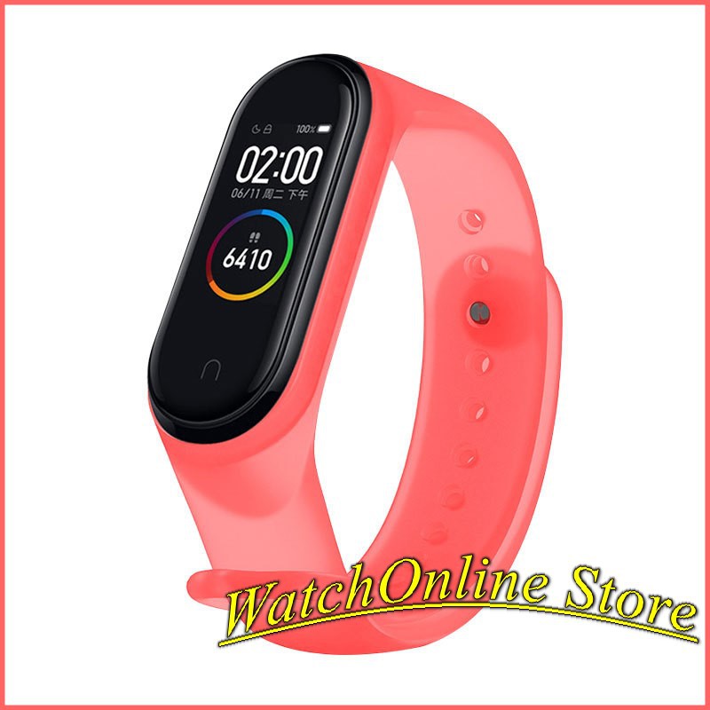 Dây đeo silicon trong suốt thay thế dành cho Xiaomi miband 3 miband 4