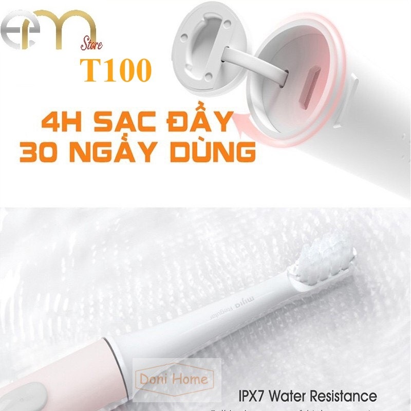 BÀN CHẢI ĐIỆN Xiaomi Mijia Sonic T300|T100 SẠC PIN