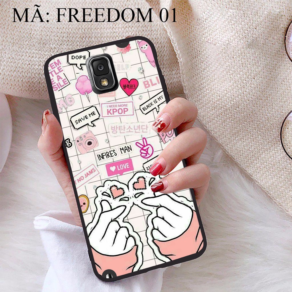 Ốp lưng Samsung Note 3 viền dẻo TPU BST Phong Cách Freedom