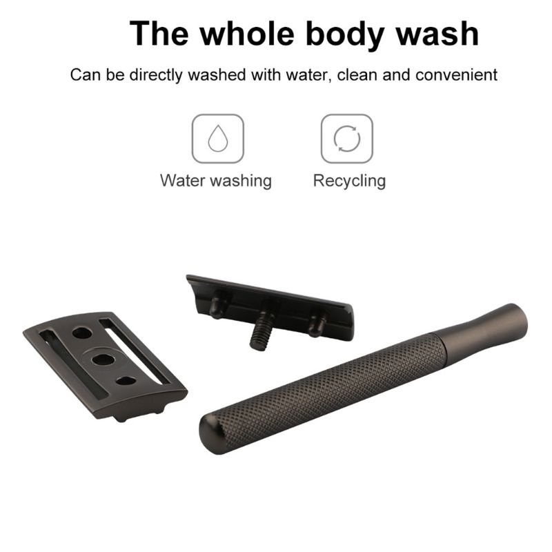 Youyo Dụng Cụ Tẩy Lông Tay Cầm Dài Không Trượt Hai Cạnh Đóng Kín Cổ Điển Truyền Thống Cổ Điển An Toàn Cho Dao