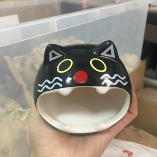 Nhà ngủ sứ cho hamster. Nhà sứ mèo đen