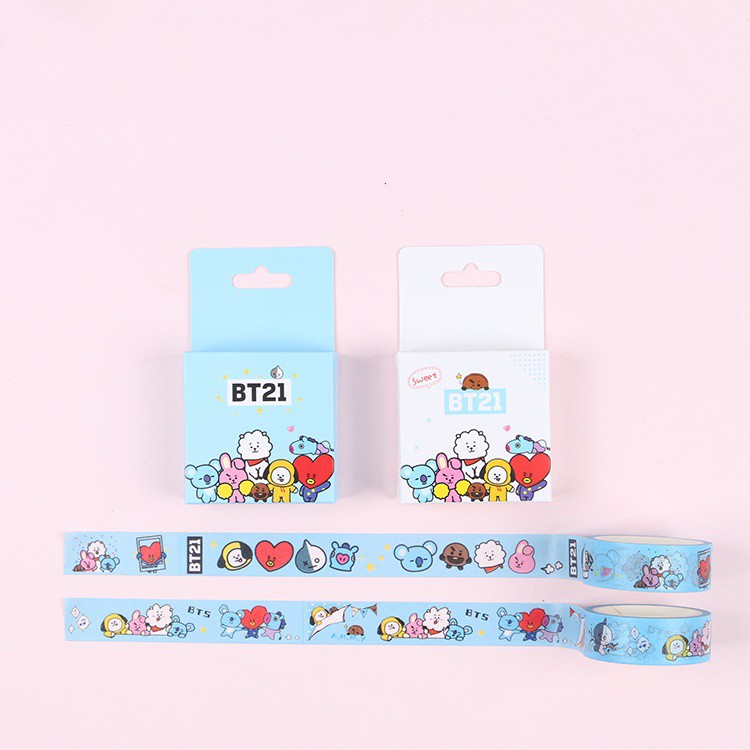 Washi tape BT21 1.5cm x 5m