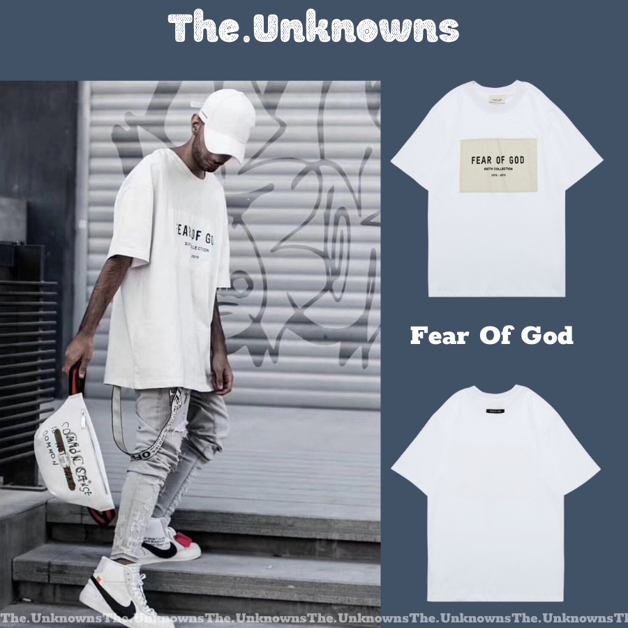 ⚡️⚡️ Áo Thun Fear of God Sixth Collection T-shirt White,Áo thun FOG cao cấp full túi tag