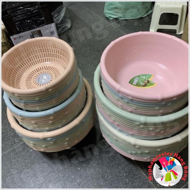 Rổ nhựa 4 cỡ phong cách Hàn quốc hàng nhập khẩu cao cấp