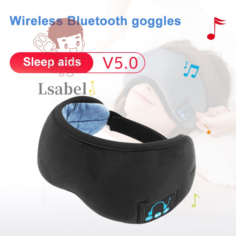 Sleep Wireless 5.0 Bluetooth Headphones Eye Mask Music Travel Sleeping Headphones Handsfree Sleeping Mask