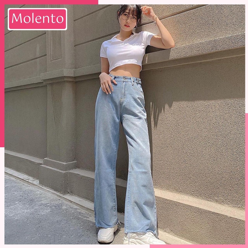 Áo Croptop Nữ Tay Ngắn Phông Cổ Bẻ Sơ Mi Polo Thun Cotton Crt Kiểu Ôm Body Ulzzang Phong Cách Hàn Quốc Molento M16