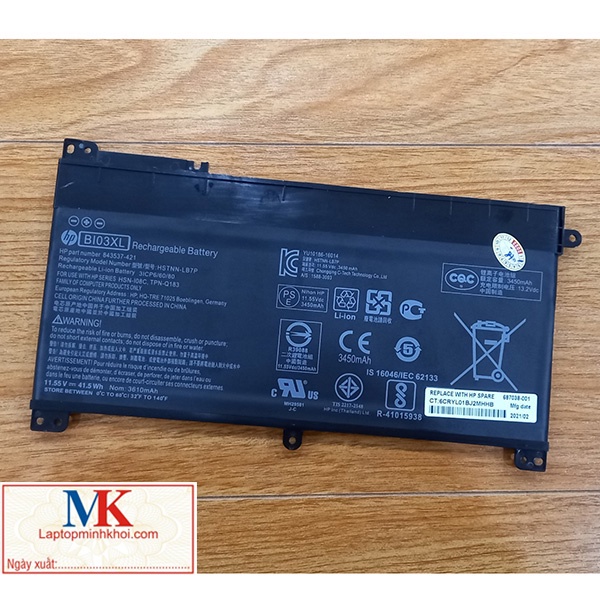 Pin dùng cho Laptop HP Pavilion X360 Type BI03XL ON03XL
