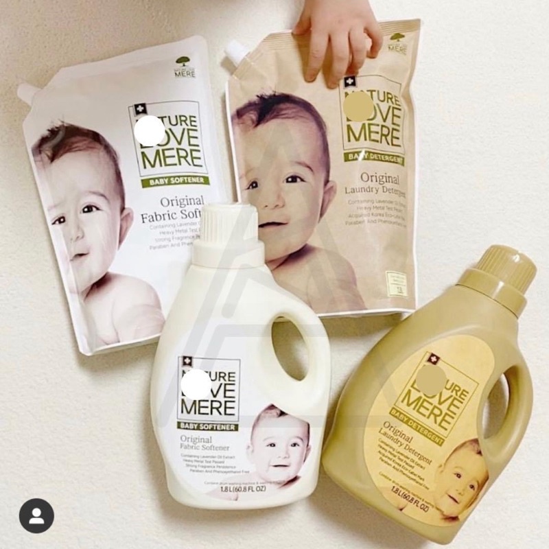Nước giặt/xả quần áo Hàn Quốc Nature Love Mere hương thảo mộc thiên nhiên