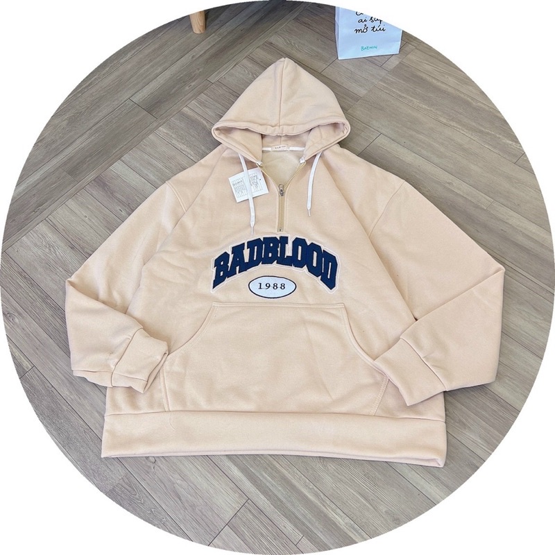 Áo khoác form đại nỉ chui lót lông xịn xò