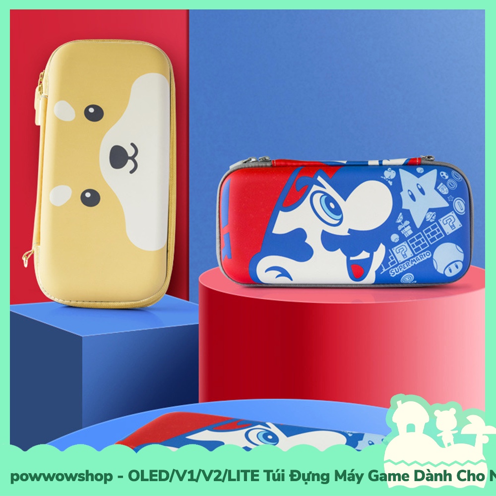 [Sẵn VN - Hỏa Tốc] Oled/V1/V2/Lite Túi Đựng Dành Cho Máy Game Cầm Tay Nintendo Switch Da PU+Eva Nhiều Mẫu