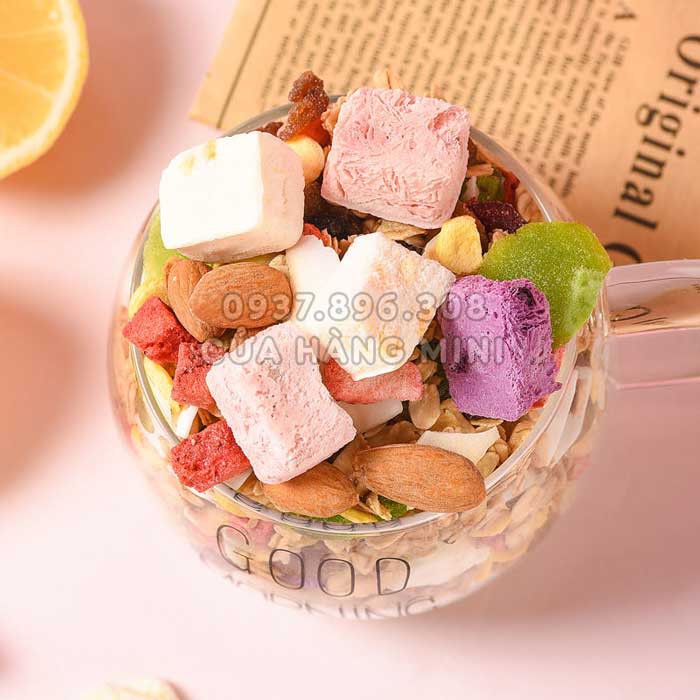 【HOT】 Ngũ Cốc Dinh Dưỡng Sữa Chua Ăn Kiêng Tăng Giảm Cân Mix Hạt Và Trái Cây Yogurt Nuts Oatmeal - 400g