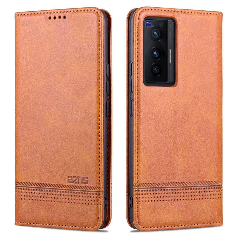 Bao da điện thoại nắp lật nam châm kiêm ví đựng thẻ cho Vivo X70 X70Pro X70 Pro