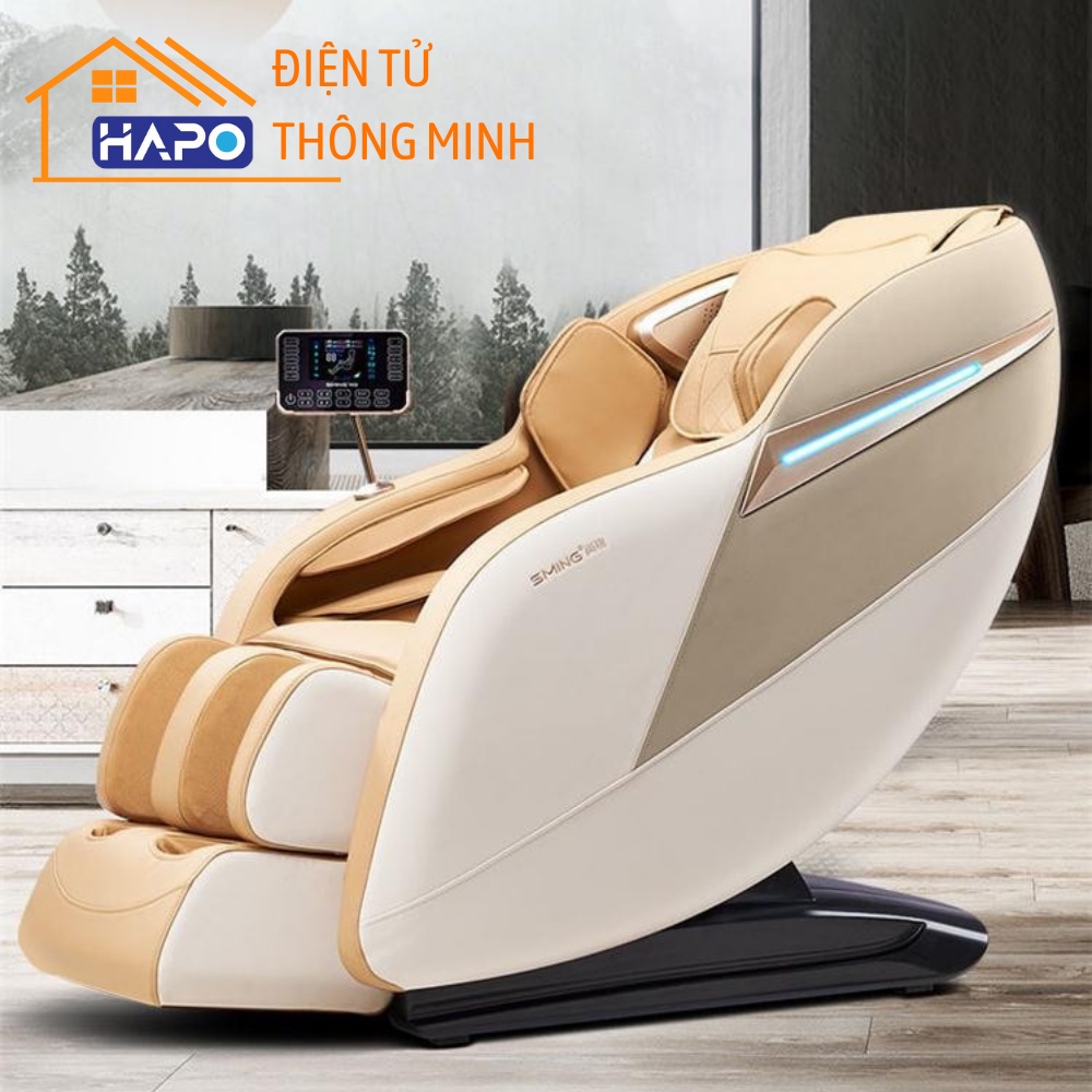 Ghế massage toàn thân cao cấp Nhật Bản, Máy mát xa công nghệ 4D, trục SL con lăn di động, kêyshế độ không trọng lực
