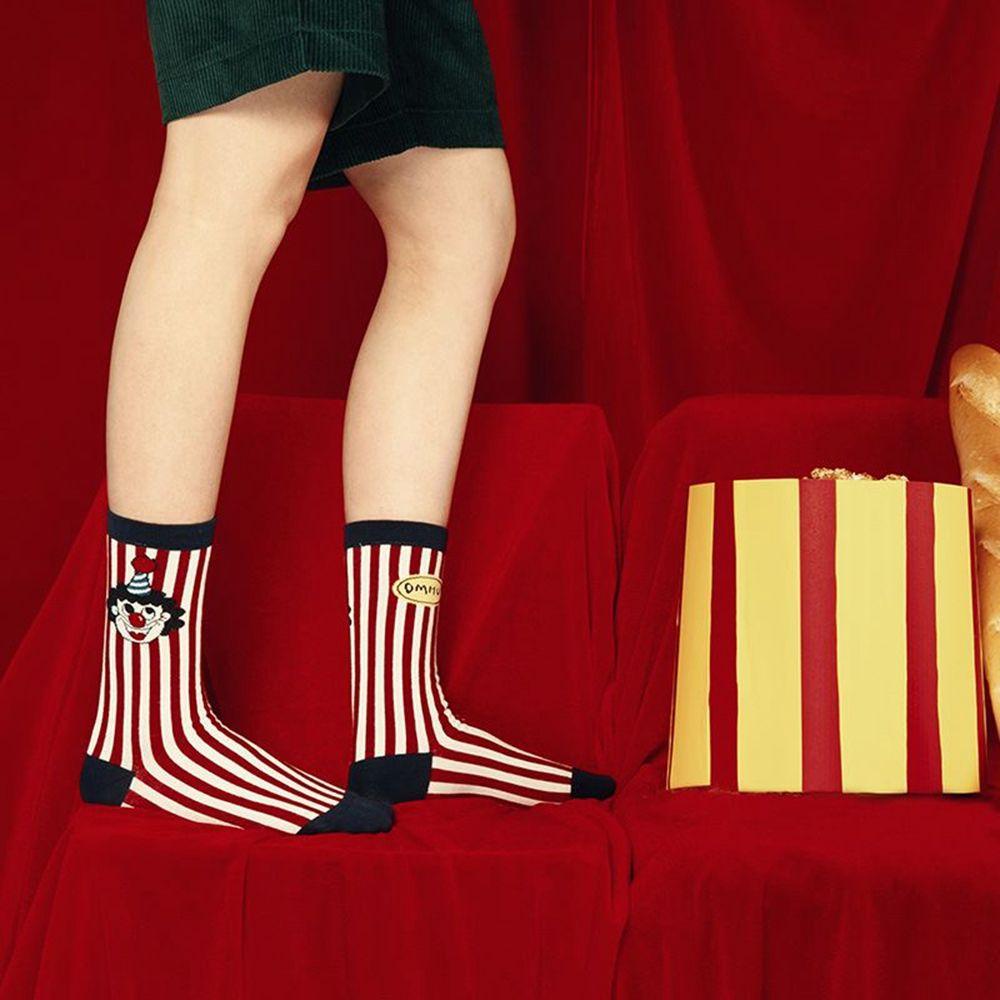 Vớ Cổ Cao Thoáng Khí Thấm Hút Mồ Hôi In Họa Tiết Graffiti Phong Cách Phương Tây Cho Nam