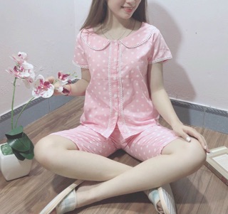 Bộ lửng mặc nhà.  Cổ sen