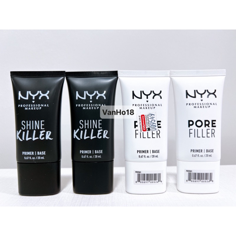 Kem lót kiềm dầu se khít lỗ chân lông NYX Professional Makeup Primer Pore Filler & Shine Killer