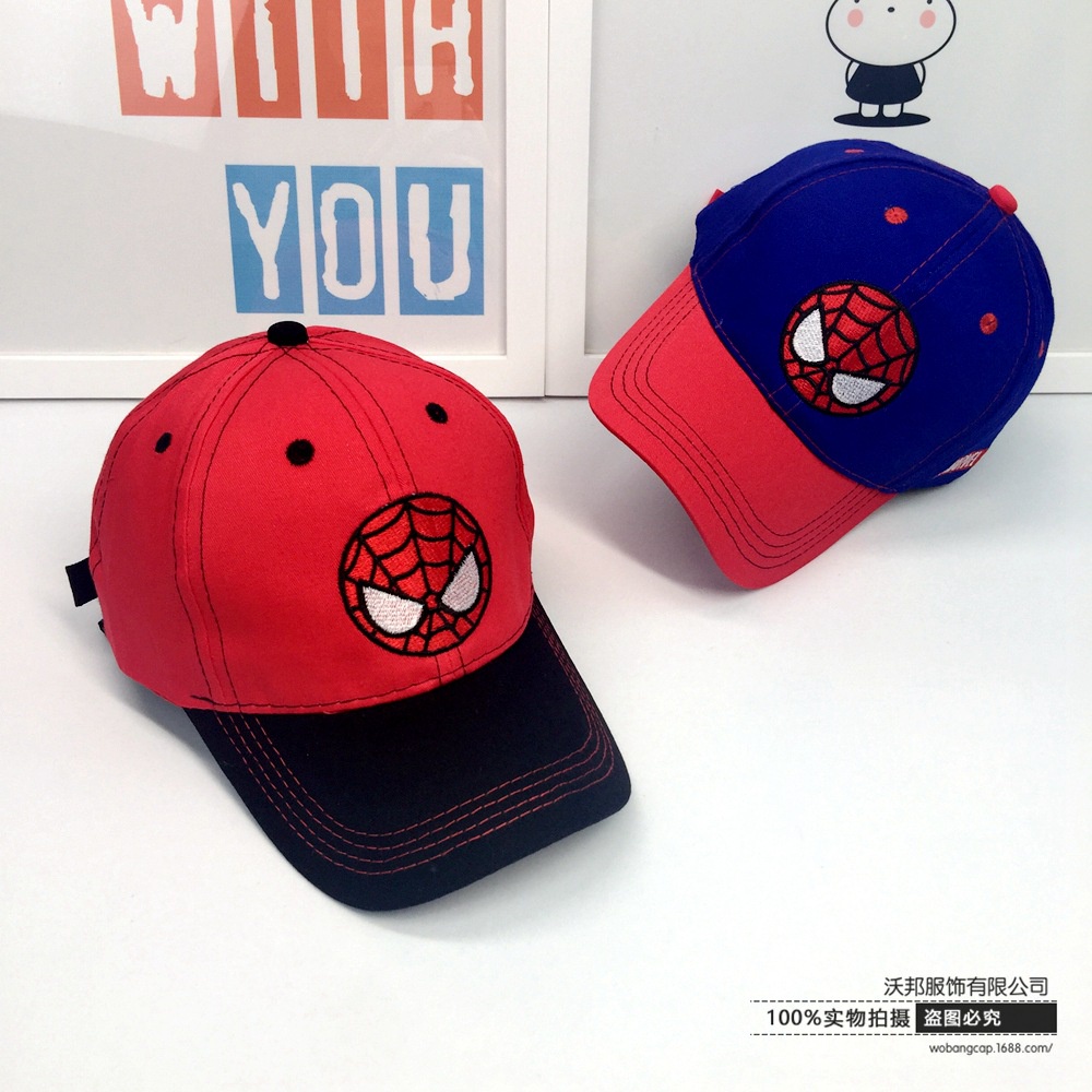 Nón Lưỡi Trai Thêu Họa Tiết Người Nhện Marvel Dành Cho Bé Trai Và Bé Gái