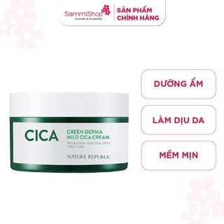 Nature Republic Kem dưỡng da Green Derma Mild Cica Cream 190ml