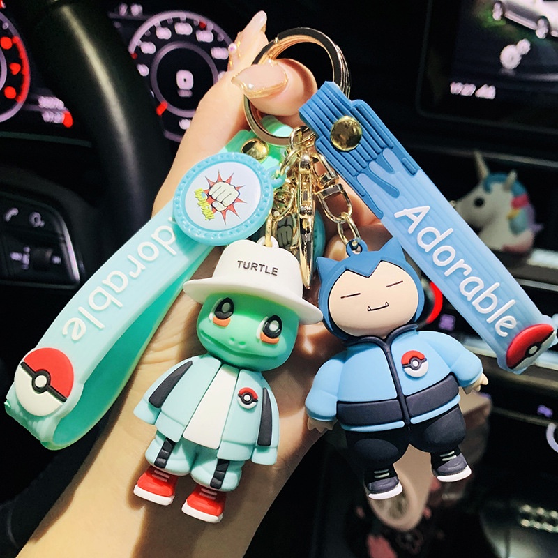 Móc Khóa Mặt Hình Pikachu Hoạt Hình Dễ Thương Sáng Tạo