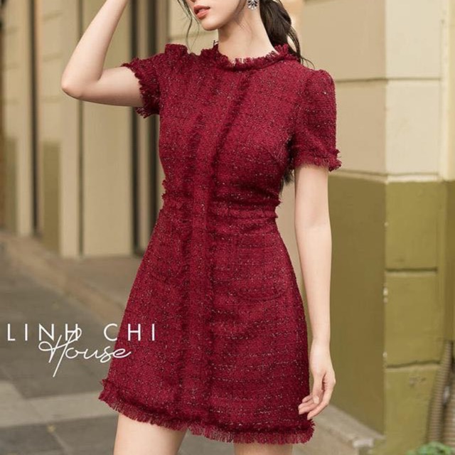 Đầm thiết kế Dạ Tweed LinhChi House