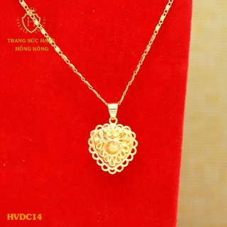 Dây Chuyền, Vòng Cổ Nữ Titan Xi Mạ Vàng Non 24k Cao Cấp - Trang Sức Hava Hong Kong - HVDC14