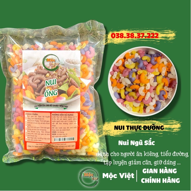 Nui ống Ngũ sắc - Chính hãng Mộc Việt