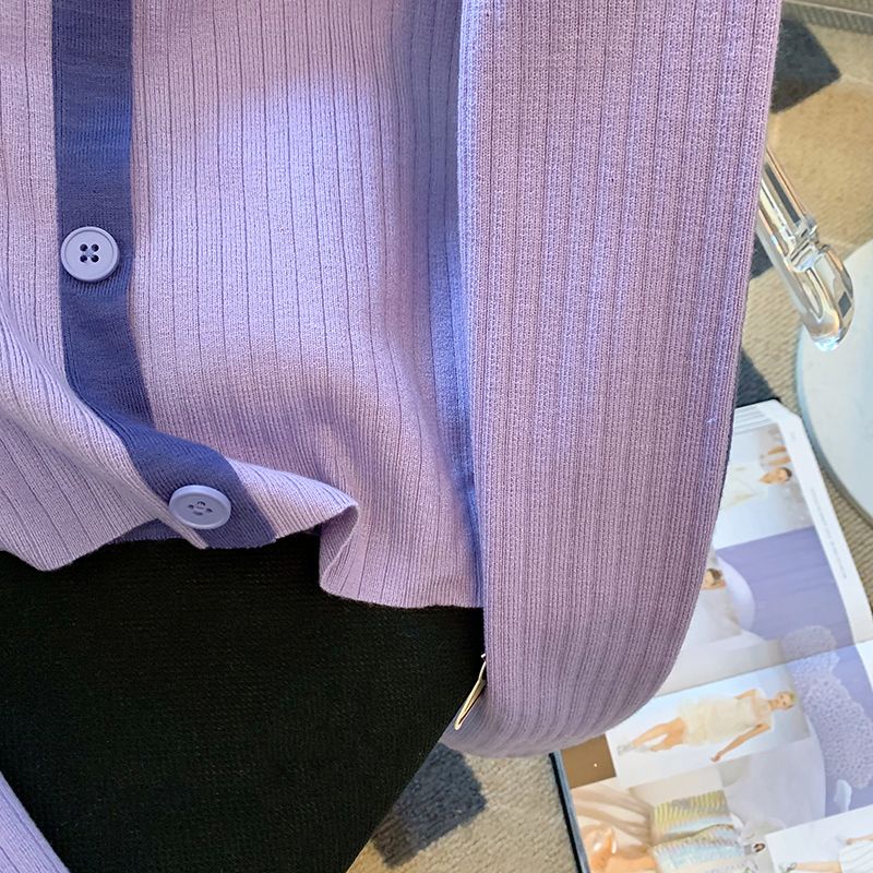 Áo Sweater Tay Dài Cổ Vuông Màu Sắc Tương Phản Thời Trang Mùa Thu Cho Nữ  tao bao