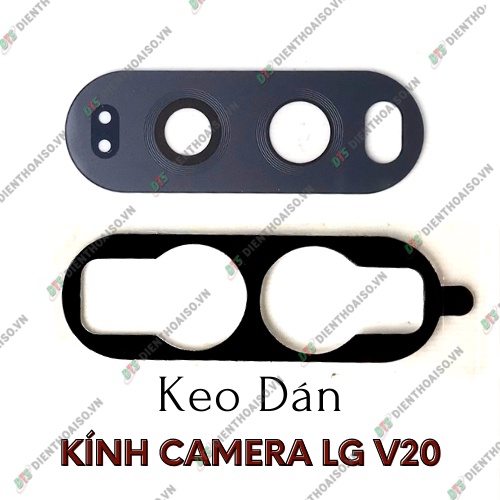 Mặt kính camera lg v20 có sẵn keo dán