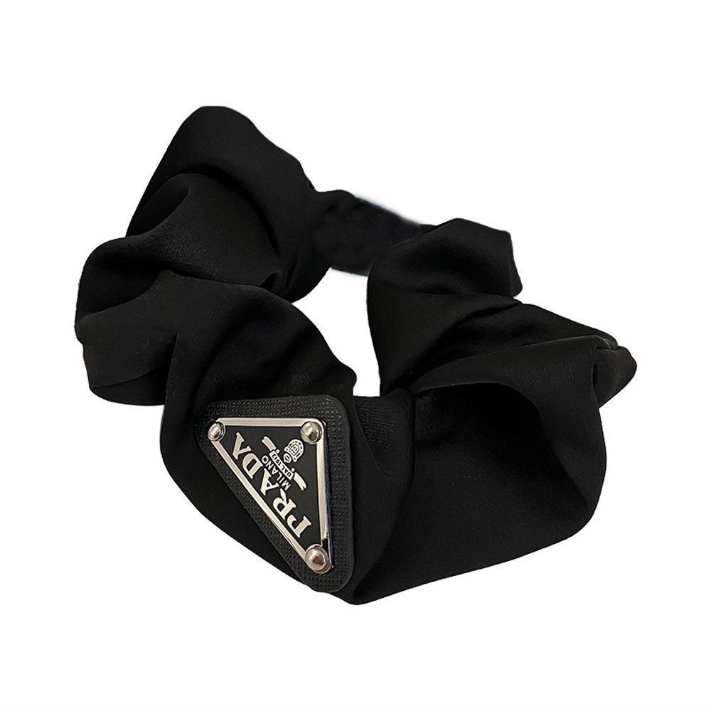 Dây Cột Tóc Bản Lớn In Chữ Nhiều Màu Sắc Cho Nữ