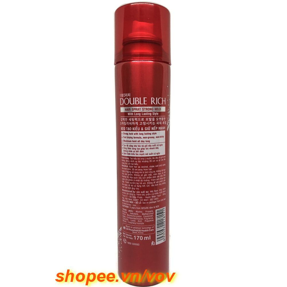 Keo Xịt Giữ Nếp Tóc Double Rich Hair Spray 170ML