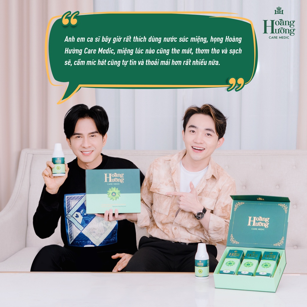 Nước Súc Miệng Thơm Miệng Hoàng Hường Care Medic Ngăn Ngừa Nâu Răng, Kháng Khuẩn, Trắng Răng, Thơm Miệng