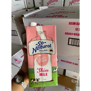 Sữa tươi Úc SO NATURAL 1L thùng 12 hộp
