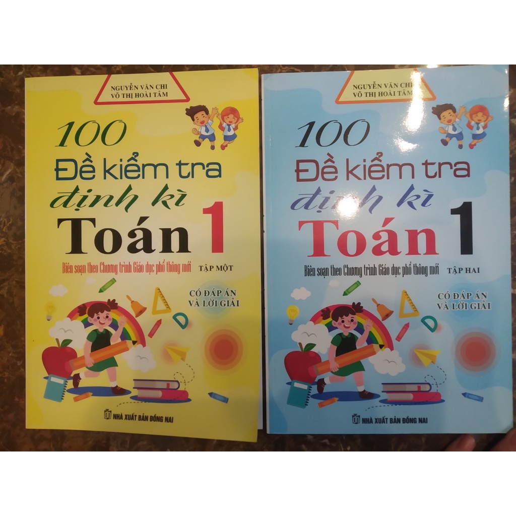 Sách - Combo 100 Đề Kiểm Tra Định Kì Toán Lớp 1