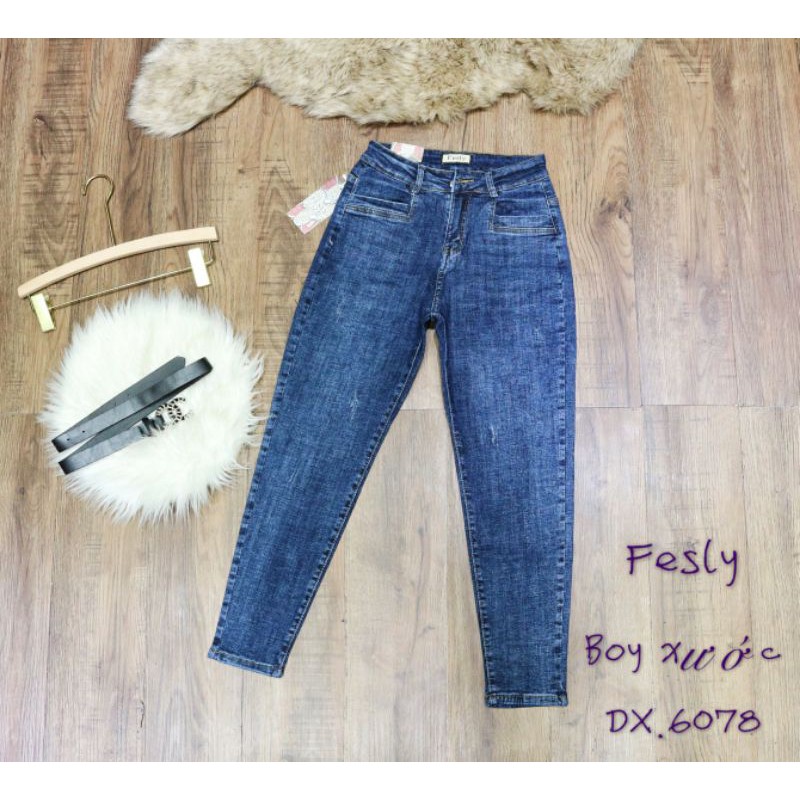 Quần Jeans Nữ Baggy 6078 Lưng Cao [ Ảnh Thật ]