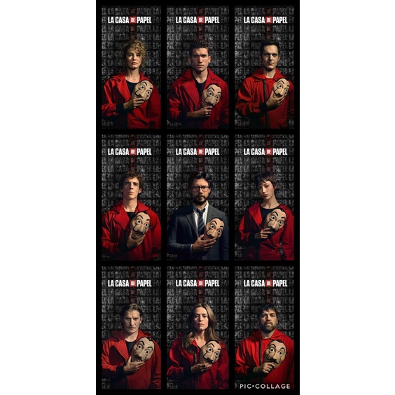 Mặt nạ Money Heist cosplay Halloween giống phim 100%, chất liệu nhựa cứng chắc chắn | BigBuy360 - bigbuy360.vn